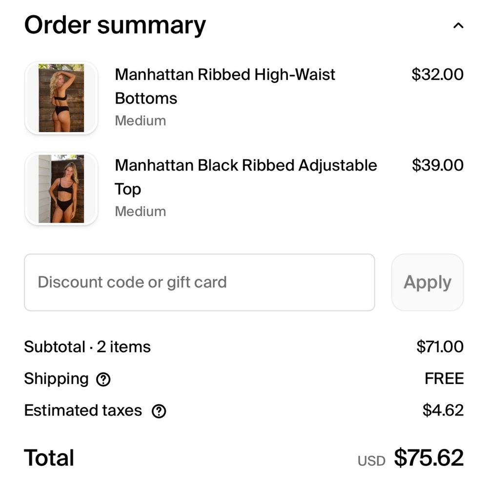 Boutine LA Ribbed bikini set - Picture 2 of 2
